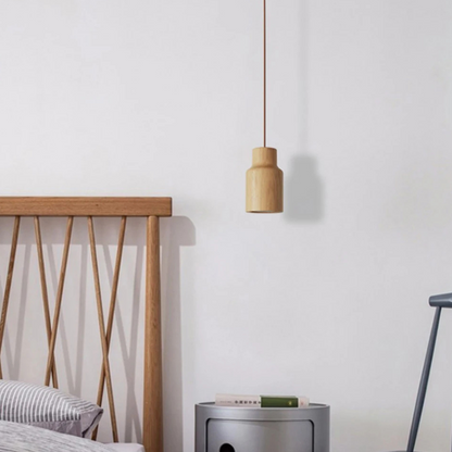Borealis Glow Scandinavische Houten Hanglamp