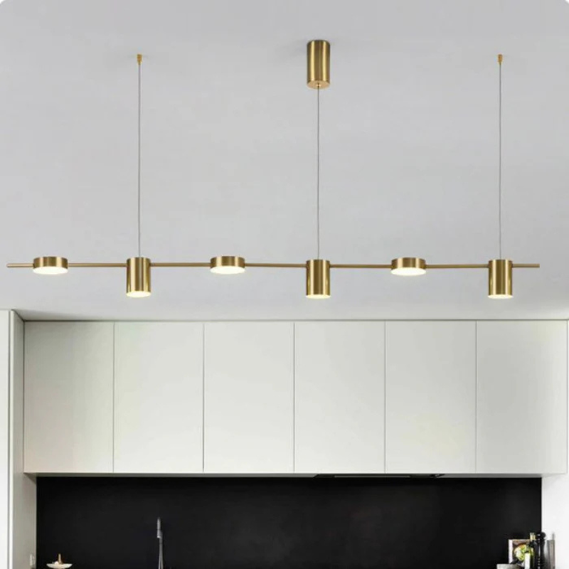 Aurora Lineaire Hanglamp met Minimalistische Koppen