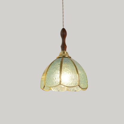 Tiffany Walnoot Touch LED Glas Hanglamp