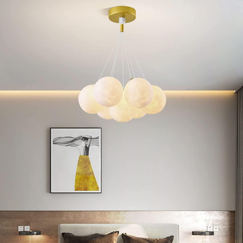 Moderne Bubble Kroonluchter met Glazen Bollen
