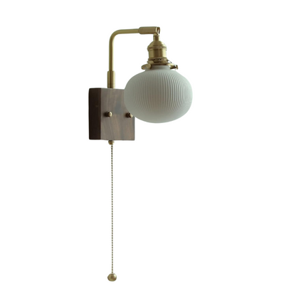 Nordic Scandinavische LED Wandlamp met Houten Accenten