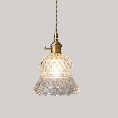 Luxe Tiffany Hanglamp met Walnoothout
