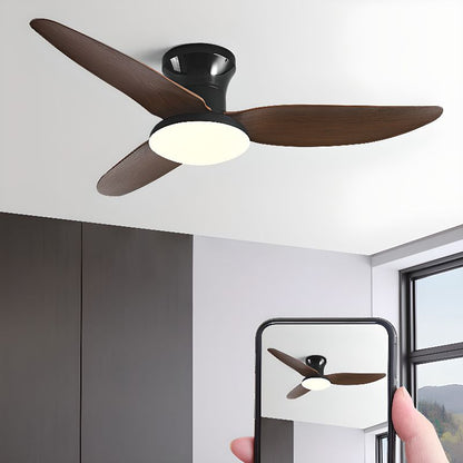 Moderne 3 Bladen Flushmount LED Plafondventilator