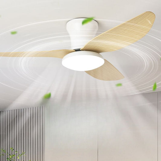 Moderne LED Plafondventilator met 3 Bladen Flushmount Design
