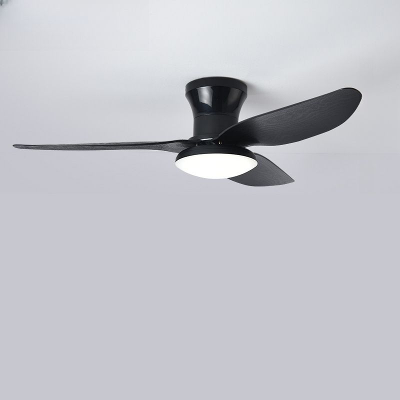 Moderne LED Plafondventilator met 3 Bladen Flushmount Design