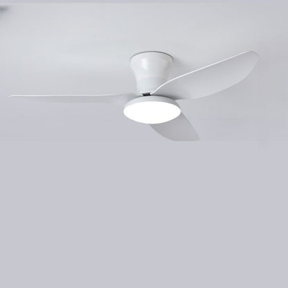Moderne LED Plafondventilator met 3 Bladen Flushmount Design