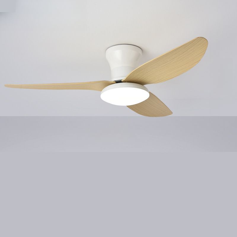 Moderne LED Plafondventilator met 3 Bladen Flushmount Design