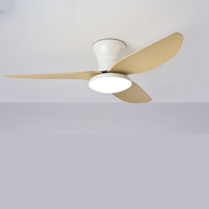 Moderne LED Plafondventilator met 3 Bladen Flushmount Design