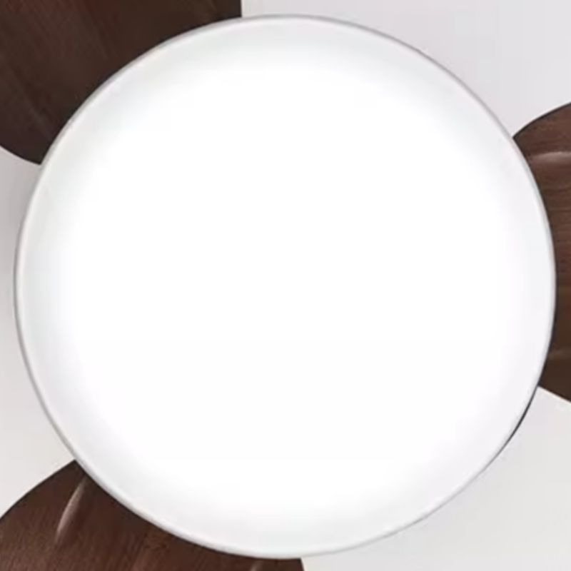 Moderne LED Plafondventilator met 3 Bladen Flushmount Design