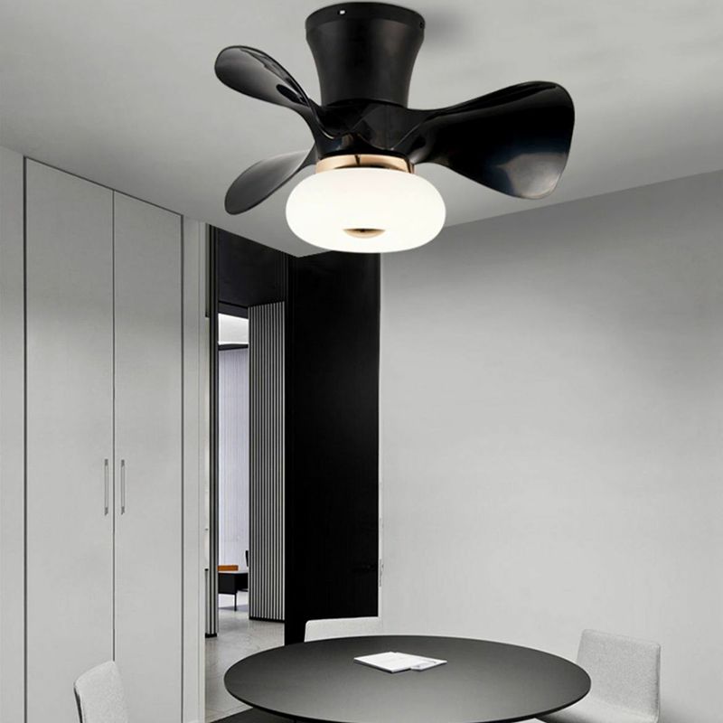 Scandinavische LED Plafondventilatorlamp met Acryl Kap