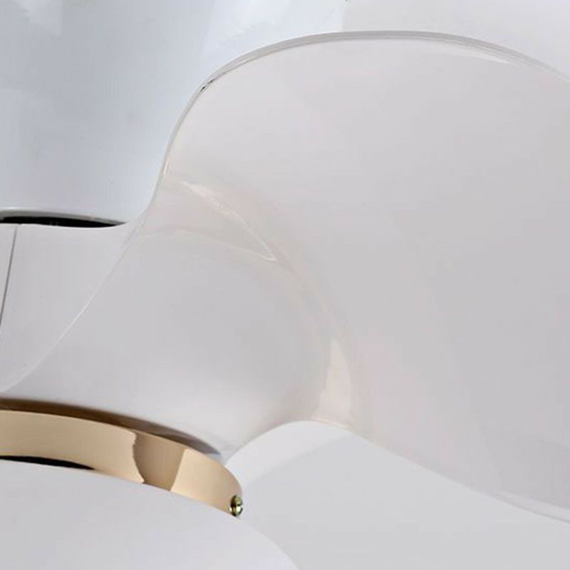 Scandinavische LED Plafondventilatorlamp met Acryl Kap