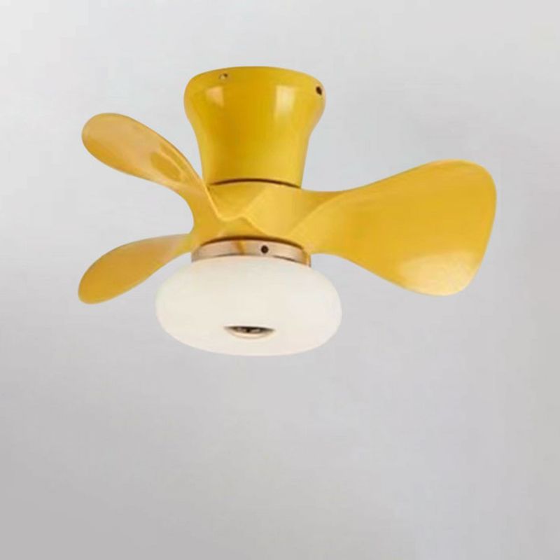 Scandinavische LED Plafondventilatorlamp met Acryl Kap