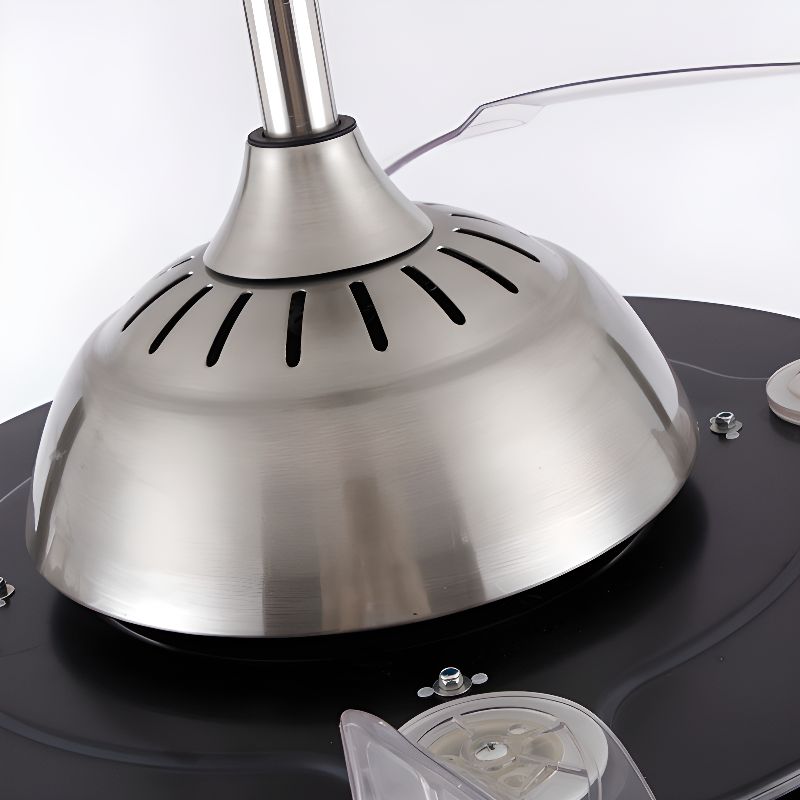 Luxe Retractabele Plafondventilator met 4 Transparante Bladen