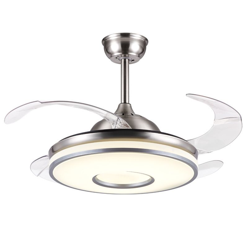 Luxe Retractabele Plafondventilator met 4 Transparante Bladen