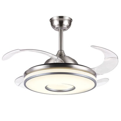 Luxe Retractabele Plafondventilator met 4 Transparante Bladen