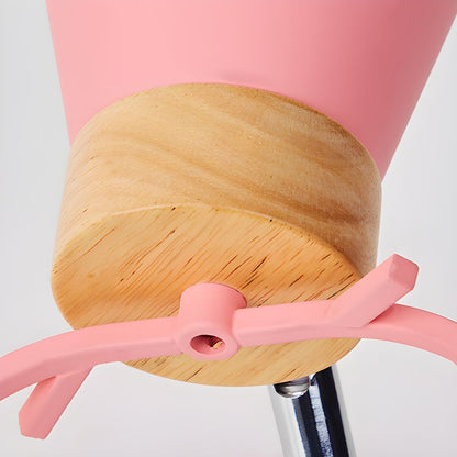 Macaron Stijl Tafellamp met Gewei-Design en Klemvoet