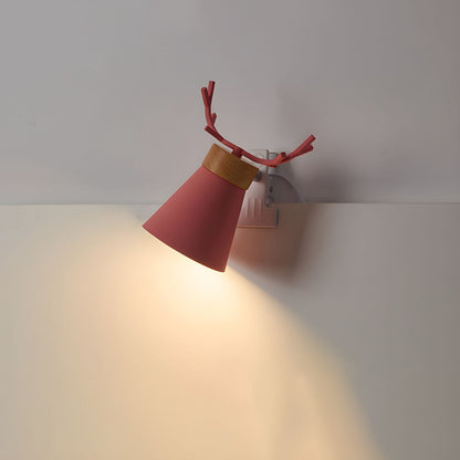 Macaron Stijl Tafellamp met Gewei-Design en Klemvoet
