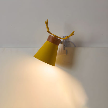 Macaron Stijl Tafellamp met Gewei-Design en Klemvoet