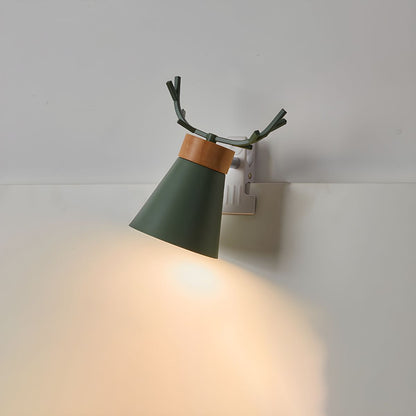 Macaron Stijl Tafellamp met Gewei-Design en Klemvoet