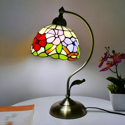 Tiffany Klassieke Glas-in-Lood Design Tafellamp