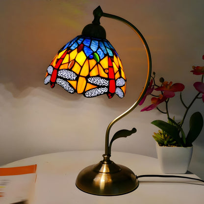 Tiffany Klassieke Glas-in-Lood Design Tafellamp