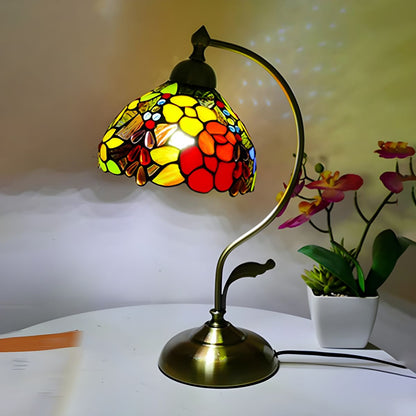 Tiffany Klassieke Glas-in-Lood Design Tafellamp
