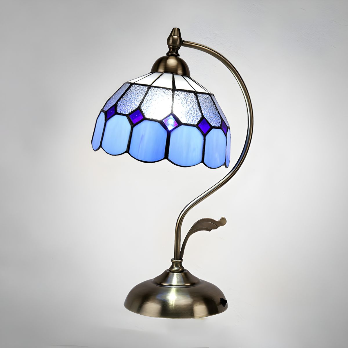 Tiffany Klassieke Glas-in-Lood Design Tafellamp