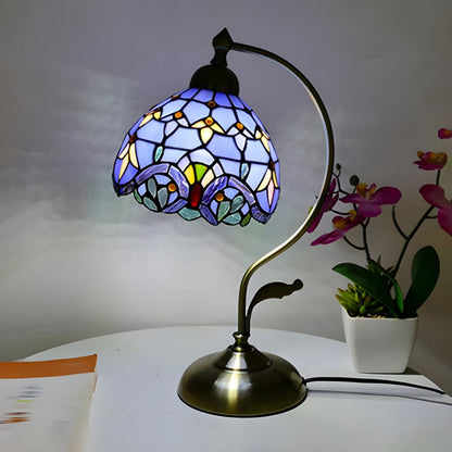 Tiffany Klassieke Glas-in-Lood Design Tafellamp