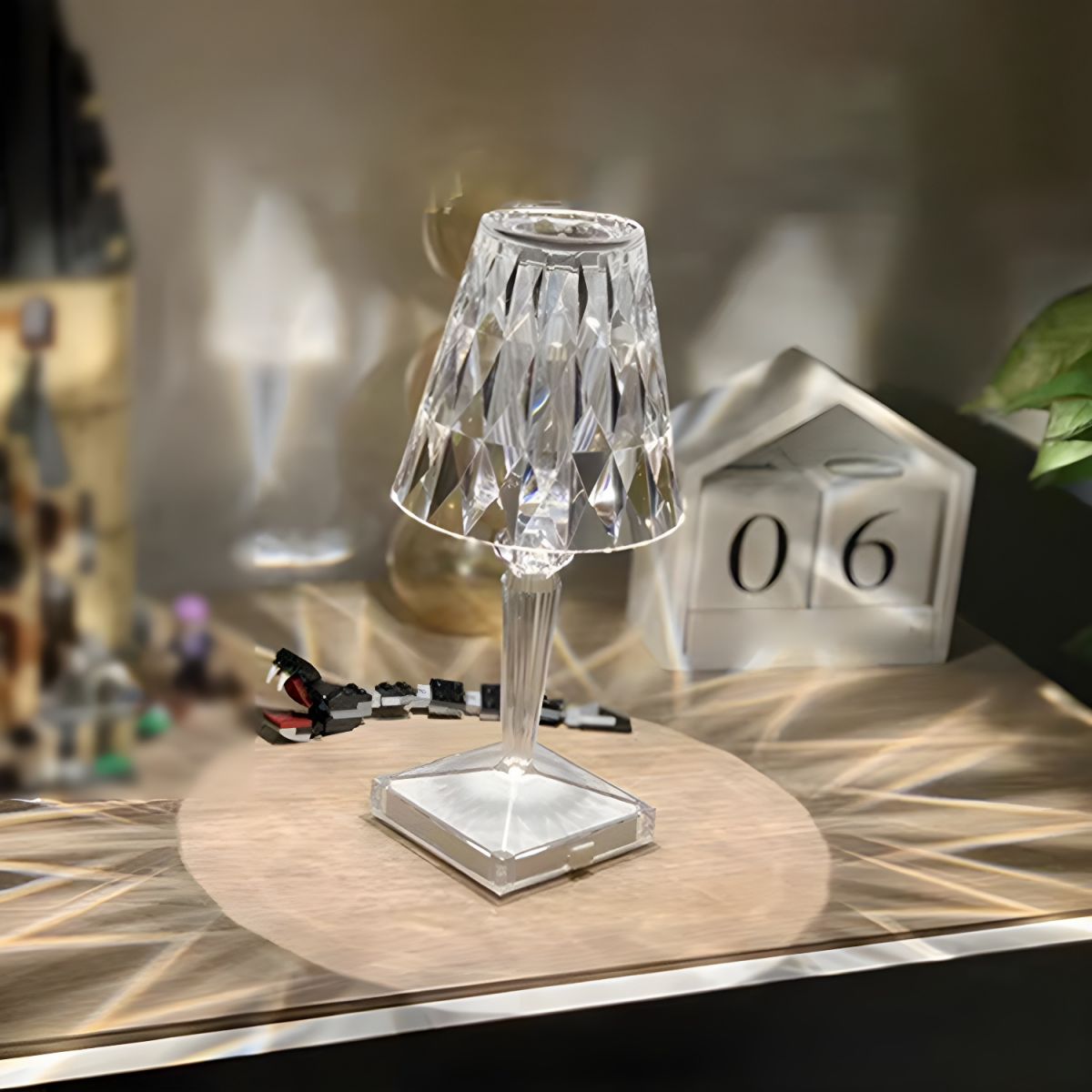 Moderne LED Tafellamp met Kleurrijk Dimbaar Licht