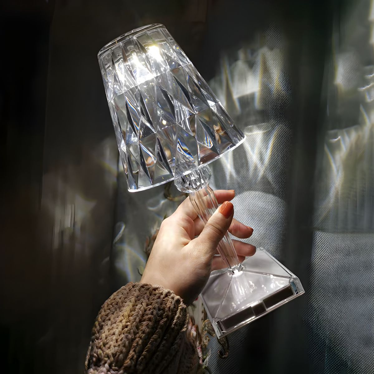 Moderne LED Tafellamp met Kleurrijk Dimbaar Licht