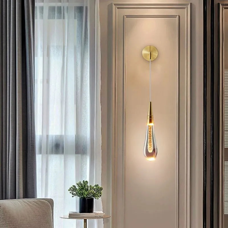 CrystalGlow Luxe Warme Sfeerver Wandlamp