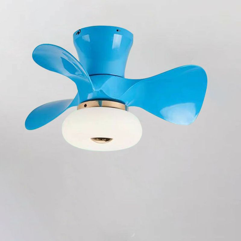 Scandinavische LED Plafondventilatorlamp met Acryl Kap