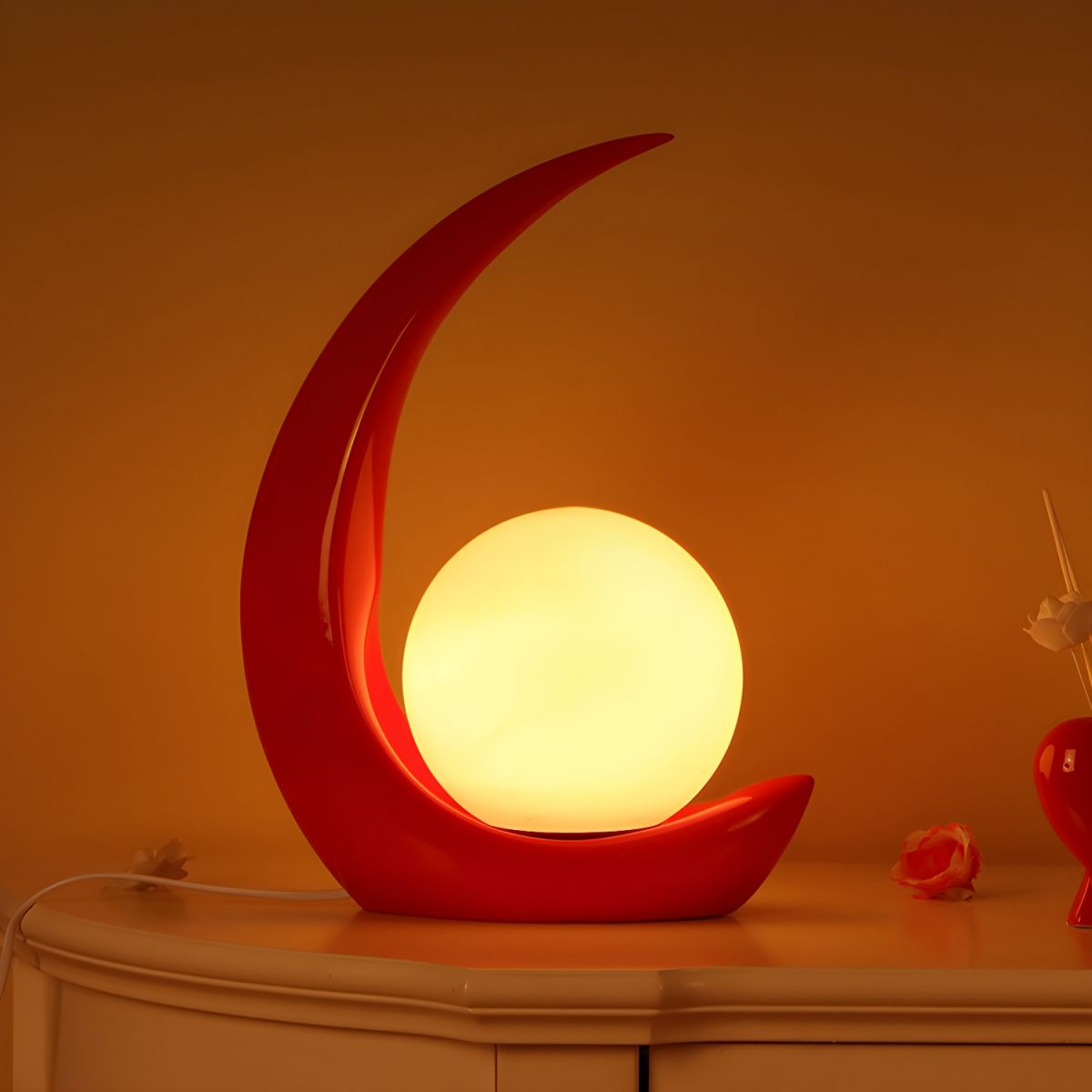 Minimalistisch Design Moderne Tafellamp met Glasbol