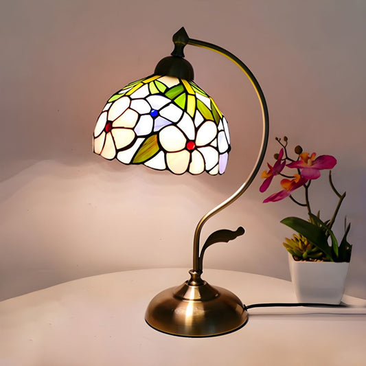 Tiffany Klassieke Glas-in-Lood Design Tafellamp