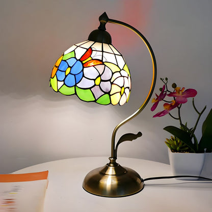 Tiffany Klassieke Glas-in-Lood Design Tafellamp