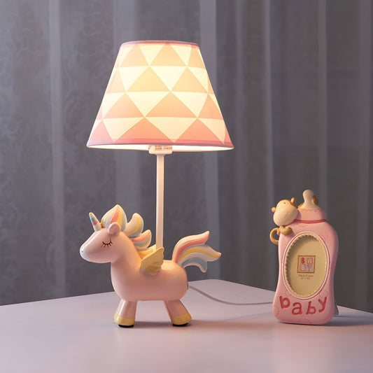Moderne Roze Unicorn Decoratie Tafellamp