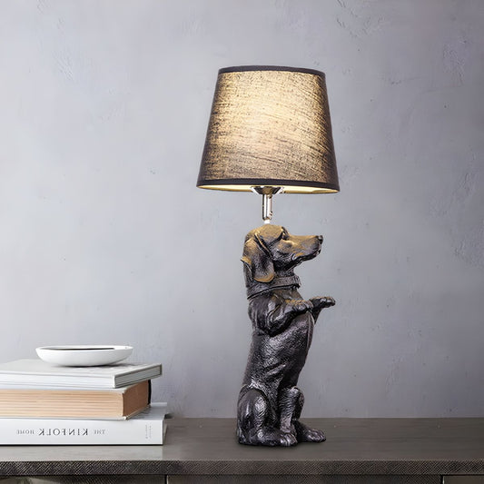 PupLight Creatieve Hondenlamp met Stoffen Kap