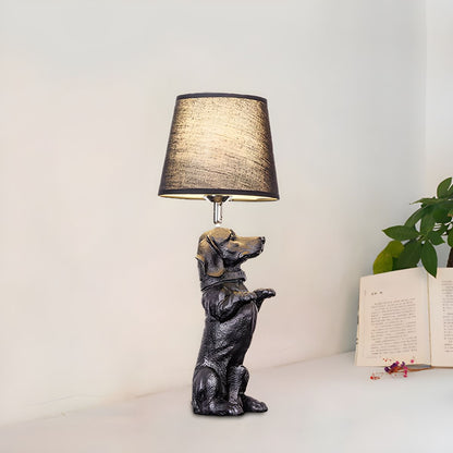 PupLight Creatieve Hondenlamp met Stoffen Kap