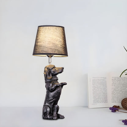 PupLight Creatieve Hondenlamp met Stoffen Kap