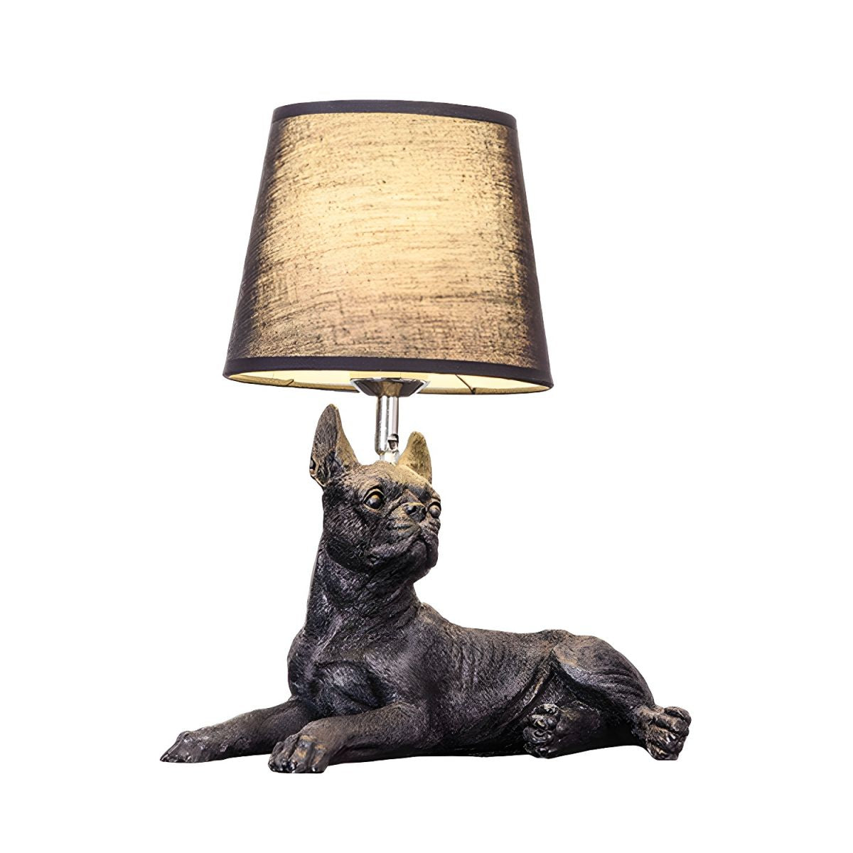 PupLight Creatieve Hondenlamp met Stoffen Kap
