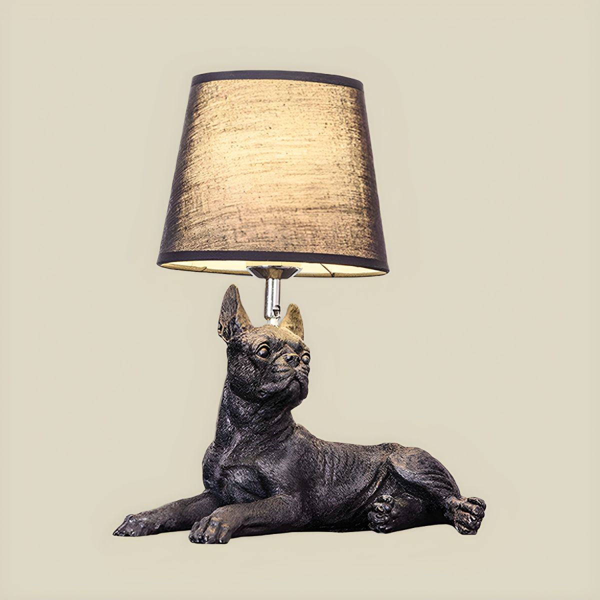 PupLight Creatieve Hondenlamp met Stoffen Kap
