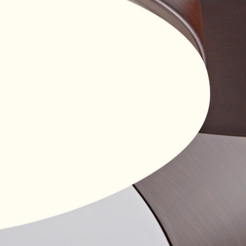 Luxe 3 Mahoniebladen Dubbele LED Plafondventilator