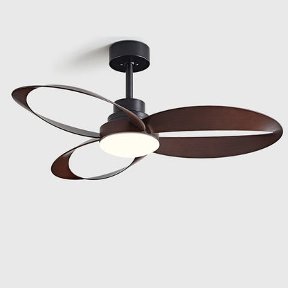 Luxe 3 Mahoniebladen Dubbele LED Plafondventilator