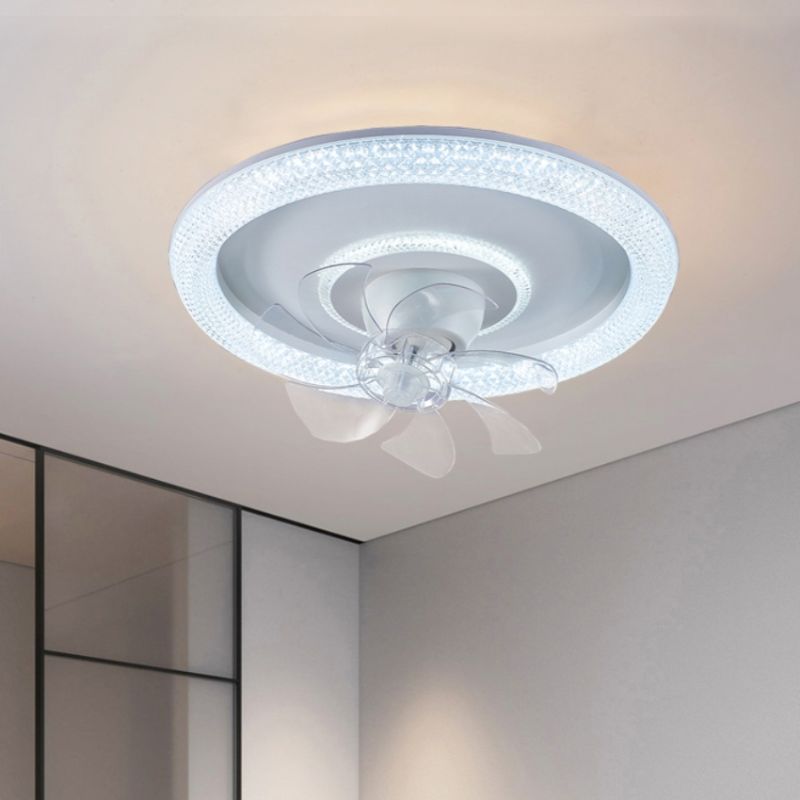 AeroGlow LED Plafondventilator met 7 Transparante Bladen