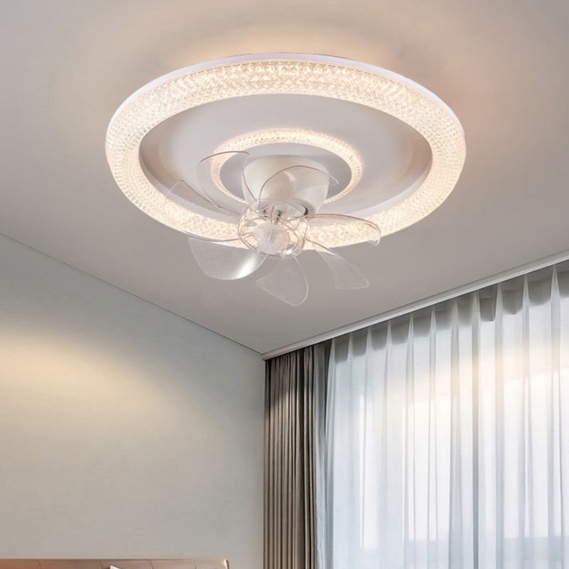 AeroGlow LED Plafondventilator met 7 Transparante Bladen