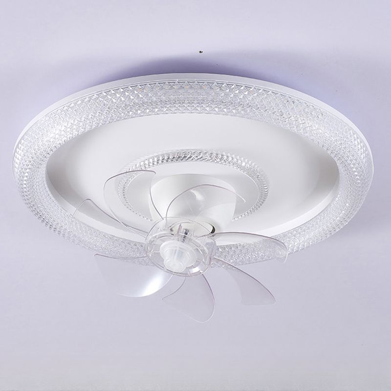 AeroGlow LED Plafondventilator met 7 Transparante Bladen