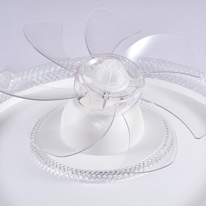 AeroGlow LED Plafondventilator met 7 Transparante Bladen