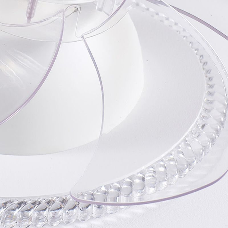 AeroGlow LED Plafondventilator met 7 Transparante Bladen
