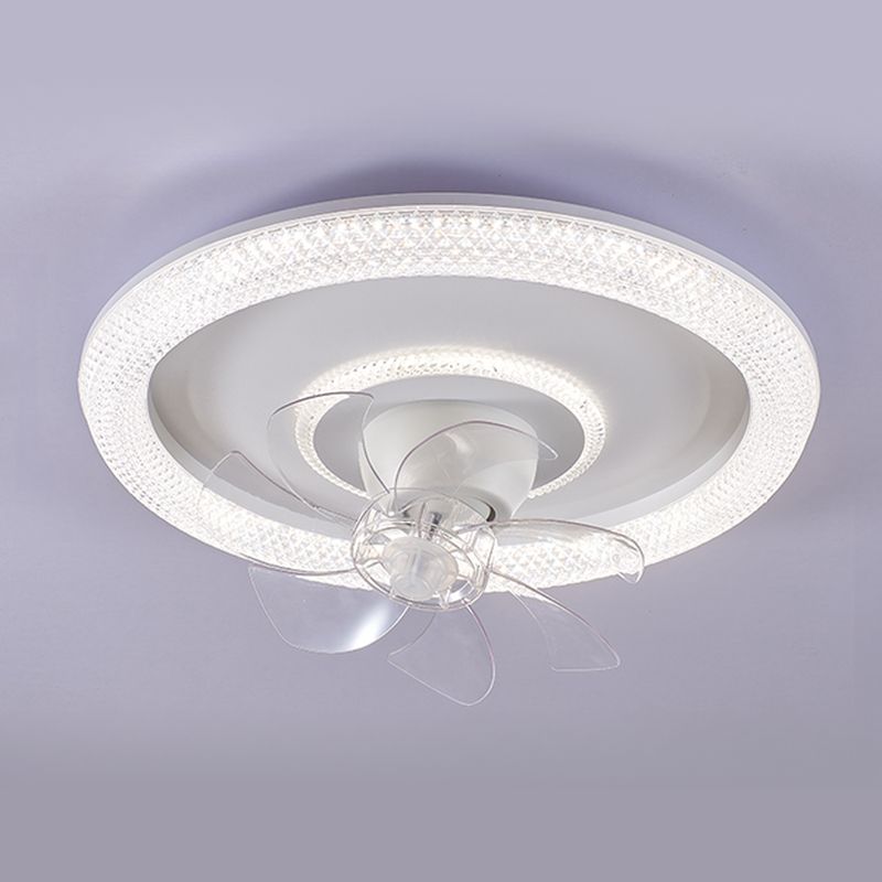 AeroGlow LED Plafondventilator met 7 Transparante Bladen