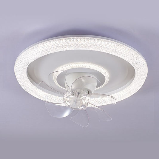AeroGlow LED Plafondventilator met 7 Transparante Bladen
